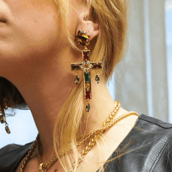 DUODA Orecchini Cross Multi - immagine 3
