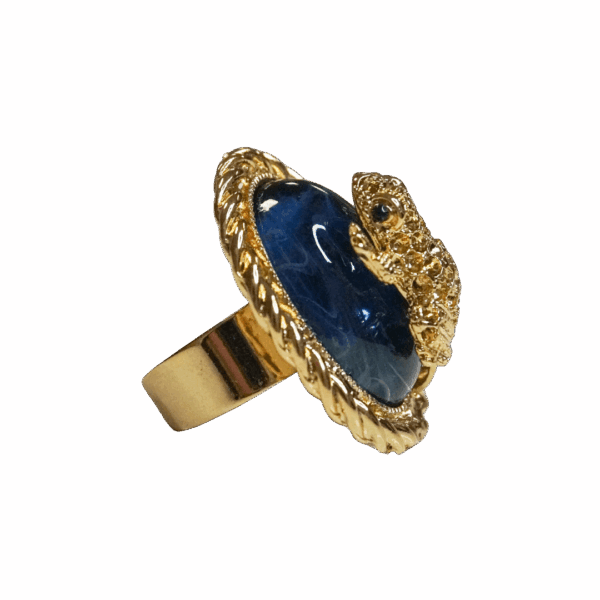 anello-golden-frogs-round-blue